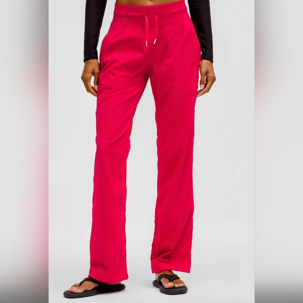 LULULEMON Dance Studio Mid-rise Pant reg Sz 10 Pink Dragonfruit *NEW*